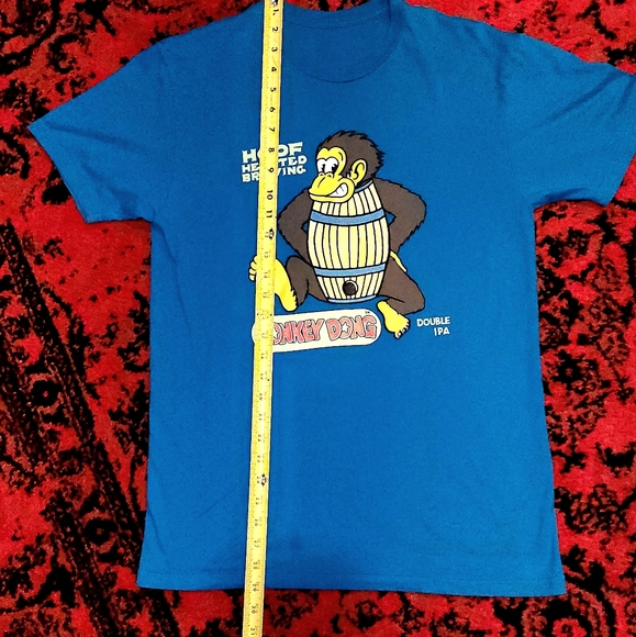 Hoof Hearted Brewing Konkey Dong Shirt, Men's Medium, Blue, RARE, Ohio Beer - Picture 4 of 6